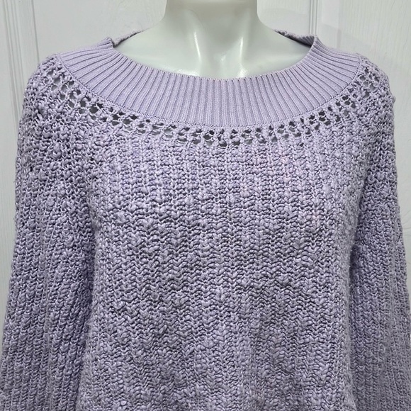 Free people purple pandora boat neck crop cotton sweater
Size XS - Picture 5 of 11